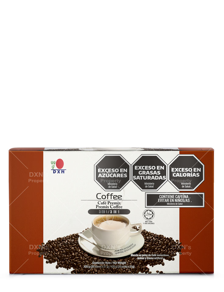 DXN Café 3 en 1- Delicioso café para el consumo todos los días!