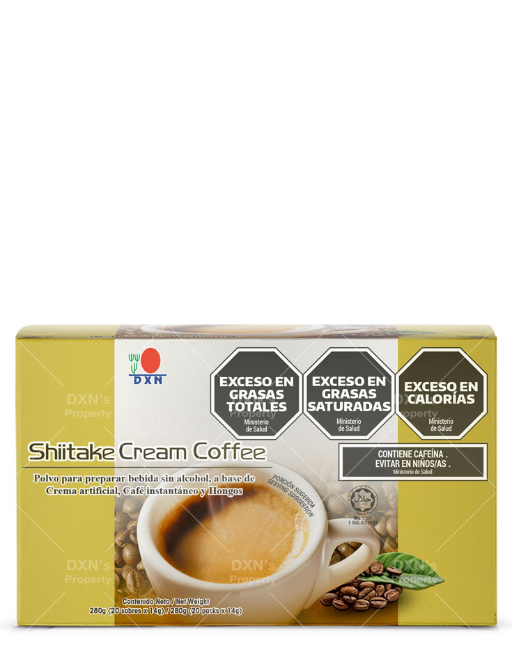 DXN Shiitake Cream Coffee Tus defensas fortalecidas